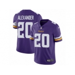 Men's Nike Minnesota Vikings #20 Mackensie Alexander Vapor Untouchable Limited Purple Team Color NFL Jersey