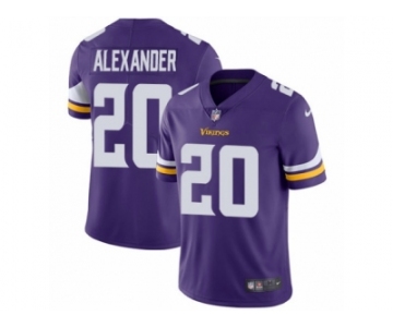 Men's Nike Minnesota Vikings #20 Mackensie Alexander Vapor Untouchable Limited Purple Team Color NFL Jersey