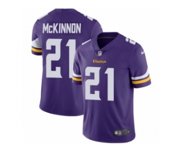 Men's Nike Minnesota Vikings #21 Jerick McKinnon Vapor Untouchable Limited Purple Team Color NFL Jersey