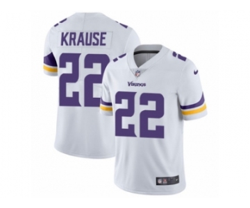 Men's Nike Minnesota Vikings #22 Paul Krause Vapor Untouchable Limited White NFL Jersey