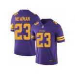 Men's Nike Minnesota Vikings #23 Terence Newman Limited Purple Rush NFL Jersey