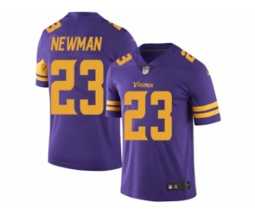 Men's Nike Minnesota Vikings #23 Terence Newman Limited Purple Rush NFL Jersey