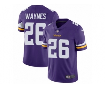 Men's Nike Minnesota Vikings #26 Trae Waynes Vapor Untouchable Limited Purple Team Color NFL Jersey