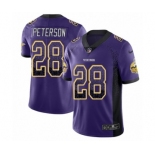 Men's Nike Minnesota Vikings #28 Adrian Peterson Limited Purple Rush Drift Fashion NFL Jersey