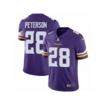 Men's Nike Minnesota Vikings #28 Adrian Peterson Vapor Untouchable Limited Purple Team Color NFL Jersey