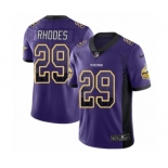 Men's Nike Minnesota Vikings #29 Xavier Rhodes Limited Purple Rush Drift Fashion NFL Jersey