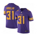 Men's Nike Minnesota Vikings #31 Ameer Abdullah Limited Purple Rush Vapor Untouchable NFL Jersey