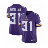 Men's Nike Minnesota Vikings #31 Ameer Abdullah Purple Team Color Vapor Untouchable Limited Player NFL Jersey