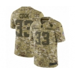 Men's Nike Minnesota Vikings #33 Dalvin Cook Limited Camo 2018 Salute to Service NFL Jersey