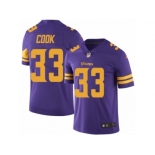 Men's Nike Minnesota Vikings #33 Dalvin Cook Limited Purple Rush NFL Jersey