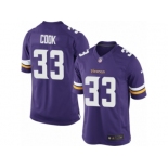 Men's Nike Minnesota Vikings #33 Dalvin Cook Limited Purple Team Color NFL Jersey