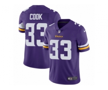 Men's Nike Minnesota Vikings #33 Dalvin Cook Vapor Untouchable Limited Purple Team Color NFL Jersey