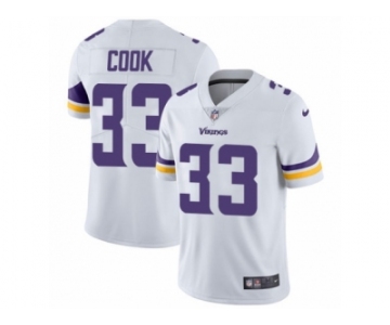 Men's Nike Minnesota Vikings #33 Dalvin Cook Vapor Untouchable Limited White NFL Jersey