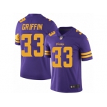 Men's Nike Minnesota Vikings #33 Michael Griffin Limited Purple Rush NFL Jersey