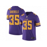 Men's Nike Minnesota Vikings #35 Marcus Sherels Limited Purple Rush NFL Jersey