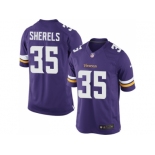 Men's Nike Minnesota Vikings #35 Marcus Sherels Purple Limited NFL Jersey