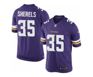 Men's Nike Minnesota Vikings #35 Marcus Sherels Purple Limited NFL Jersey