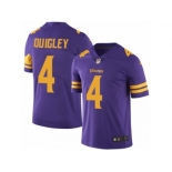 Men's Nike Minnesota Vikings #4 Ryan Quigley Limited Purple Rush NFL Jersey