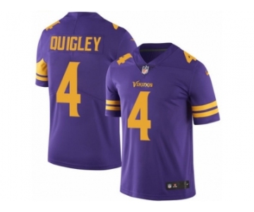 Men's Nike Minnesota Vikings #4 Ryan Quigley Limited Purple Rush NFL Jersey