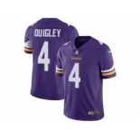 Men's Nike Minnesota Vikings #4 Ryan Quigley Vapor Untouchable Limited Purple Team Color NFL Jersey