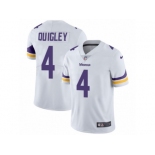 Men's Nike Minnesota Vikings #4 Ryan Quigley Vapor Untouchable Limited White NFL Jersey