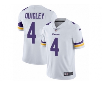 Men's Nike Minnesota Vikings #4 Ryan Quigley Vapor Untouchable Limited White NFL Jersey