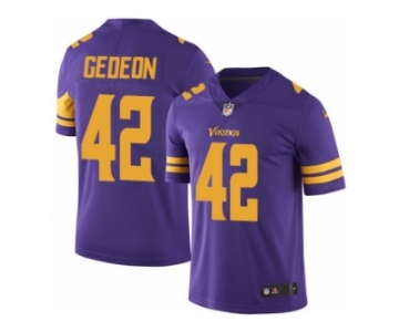 Men's Nike Minnesota Vikings #42 Ben Gedeon Limited Purple Rush NFL Jersey