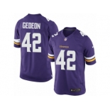 Men's Nike Minnesota Vikings #42 Ben Gedeon Limited Purple Team Color NFL Jersey