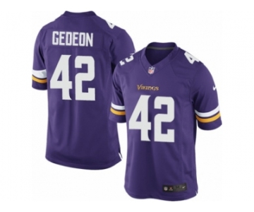 Men's Nike Minnesota Vikings #42 Ben Gedeon Limited Purple Team Color NFL Jersey