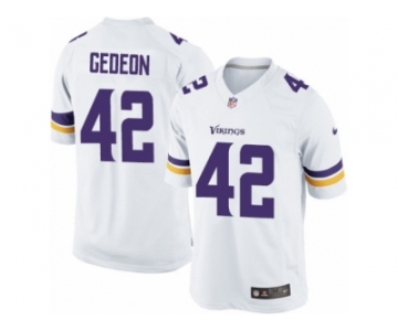 Men's Nike Minnesota Vikings #42 Ben Gedeon Limited White NFL Jersey