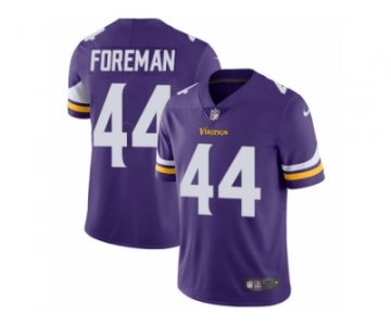 Men's Nike Minnesota Vikings #44 Chuck Foreman Vapor Untouchable Limited Purple Team Color NFL Jersey