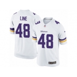 Men's Nike Minnesota Vikings #48 Zach Line Limited White NFL Jersey