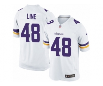 Men's Nike Minnesota Vikings #48 Zach Line Limited White NFL Jersey