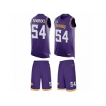 Men's Nike Minnesota Vikings #54 Eric Kendricks Limited Purple Tank Top Suit NFL Jersey