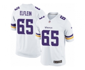 Men's Nike Minnesota Vikings #65 Pat Elflein Limited White NFL Jersey