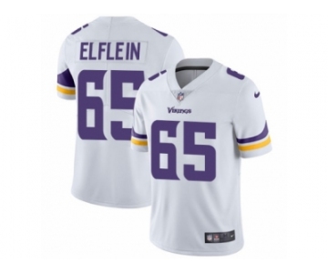 Men's Nike Minnesota Vikings #65 Pat Elflein Vapor Untouchable Limited White NFL Jersey