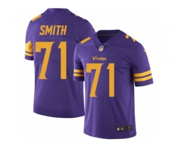 Men's Nike Minnesota Vikings #71 Andre Smith Limited Purple Rush NFL Jersey