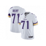 Men's Nike Minnesota Vikings #71 Riley Reiff Vapor Untouchable Limited White NFL Jersey