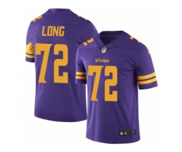 Men's Nike Minnesota Vikings #72 Jake Long Limited Purple Rush NFL Jersey