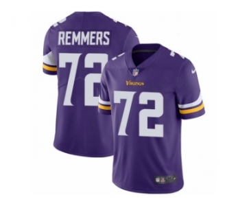 Men's Nike Minnesota Vikings #72 Mike Remmers Vapor Untouchable Limited Purple Team Color NFL Jersey