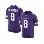 Men's Nike Minnesota Vikings #8 Sam Bradford Limited Purple Team Color NFL Jersey