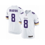 Men's Nike Minnesota Vikings #8 Sam Bradford Limited White NFL Jersey