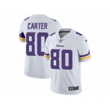 Men's Nike Minnesota Vikings #80 Cris Carter Vapor Untouchable Limited White NFL Jersey