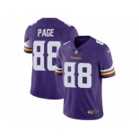 Men's Nike Minnesota Vikings #88 Alan Page Vapor Untouchable Limited Purple Team Color NFL Jersey