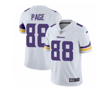 Men's Nike Minnesota Vikings #88 Alan Page Vapor Untouchable Limited White NFL Jersey