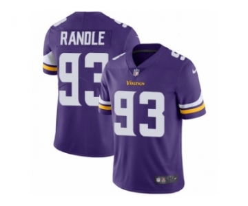 Men's Nike Minnesota Vikings #93 John Randle Vapor Untouchable Limited Purple Team Color NFL Jersey