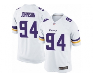 Men's Nike Minnesota Vikings #94 Jaleel Johnson Limited White NFL Jersey