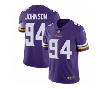 Men's Nike Minnesota Vikings #94 Jaleel Johnson Vapor Untouchable Limited Purple Team Color NFL Jersey