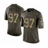 Men's Nike Minnesota Vikings #97 Everson Griffen Limited Green Salute to Service NFL Jersey