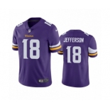 Minnesota Vikings #18 Justin Jefferson Purple 2020 NFL Draft Vapor Limited Jersey